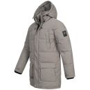 A. Salvarini Herren Winter Jacke AS458 Dunkelgrau-Größe XXL - Gr. 2XL