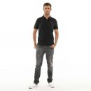 U.S. POLO ASSN. Herren Poloshirt zweifarbig Basic P001 Schwarz-Rot-Größe XL - Gr. XL