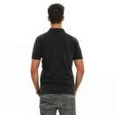 U.S. POLO ASSN. Herren Poloshirt zweifarbig Basic P001 Schwarz-Rot-Größe XL - Gr. XL