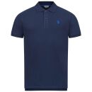 U.S. POLO ASSN. Herren Poloshirt zweifarbig Basic P001 Navy-Royal-Größe L - Gr. L