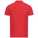 U.S. POLO ASSN. Herren Poloshirt zweifarbig Basic P001 Rot-Royal-Größe XL - Gr. XL