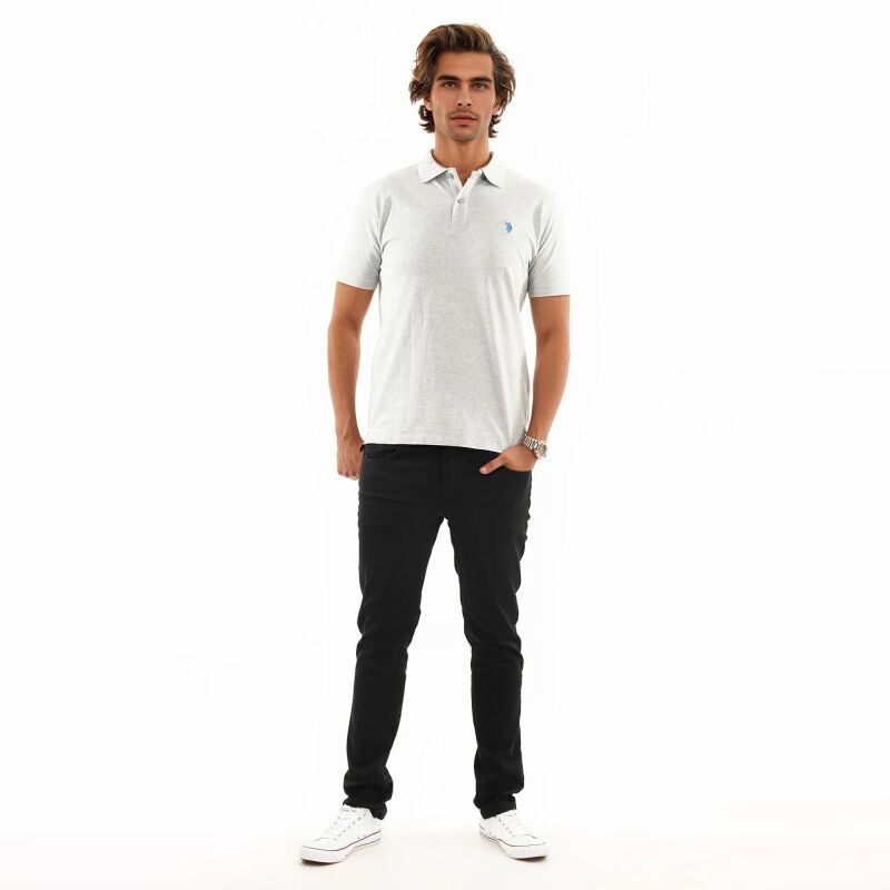 U.S. Polo Assn. Herren Basic kurzarm Poloshirt zweifarbig