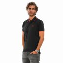 U.S. POLO ASSN. Herren Poloshirt zweifarbig Fashion P002 Schwarz-Rot-Größe M - Gr. M