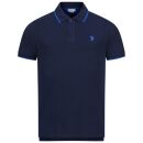 U.S. POLO ASSN. Herren Poloshirt zweifarbig Fashion P002 Navy-Royal-Größe XL - Gr. XL