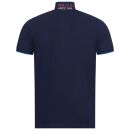 U.S. POLO ASSN. Herren Poloshirt zweifarbig Fashion P002 Navy-Royal-Größe XL - Gr. XL