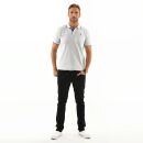 U.S. POLO ASSN. Herren Poloshirt zweifarbig Fashion P002 Grau Melange-Royal-Größe M - Gr. M