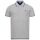 U.S. POLO ASSN. Herren Poloshirt zweifarbig Fashion P002 Grau Melange-Royal-Größe M - Gr. M