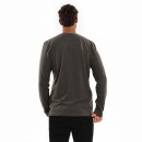 U.S. POLO ASSN. Herren Basic Shirt Longsleeve Langarm P003 Anthrazit Melange-Rot-Größe M - Gr. M