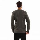 U.S. POLO ASSN. Herren Basic Shirt Longsleeve Langarm P003 Anthrazit Melange-Rot-Größe XXXL - Gr. 3XL