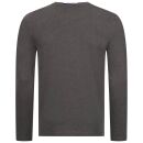 U.S. POLO ASSN. Herren Basic Shirt Longsleeve Langarm P003 Anthrazit Melange-Rot-Größe XXXL - Gr. 3XL