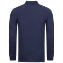 U.S. POLO ASSN. Herren Polo langarm Shirt LS Piquet P004 Navy-Dunkelgrau-Größe XXL - Gr. 2XL