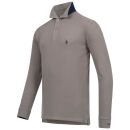 U.S. POLO ASSN. Herren Polo langarm Shirt LS Piquet P004 Dunkelgrau-Navy-Größe M - Gr. M