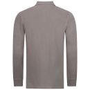 U.S. POLO ASSN. Herren Polo langarm Shirt LS Piquet P004 Dunkelgrau-Navy-Größe M - Gr. M