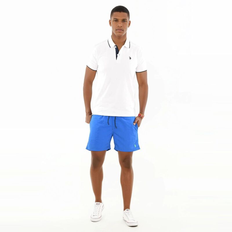 U.S. POLO ASSN. Herren Schwimmshort Badehose Fashion P005 Blau-Grün-Größe L - Gr. L