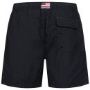U.S. POLO ASSN. Herren Schwimmshort Badehose Fashion P005 Schwarz-Rot-Größe S - Gr. S