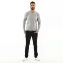 U.S. POLO ASSN. Herren V-Neck Pullover P006 Grau Melange-Navy-Größe XL - Gr. XL