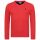 U.S. POLO ASSN. Herren V-Neck Pullover P006 Rot-Navy-Größe XL - Gr. XL