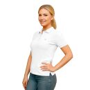 U.S. POLO ASSN. Damen Poloshirt zweifarbig P007 Weiss-Beige-Größe XXL - Gr. 2XL