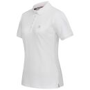 U.S. POLO ASSN. Damen Poloshirt zweifarbig P007 Weiss-Beige-Größe XXL - Gr. 2XL