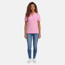 U.S. POLO ASSN. Damen Poloshirt zweifarbig P007 DustyPink-Pink-Größe XL - Gr. XL