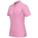 U.S. POLO ASSN. Damen Poloshirt zweifarbig P007 DustyPink-Pink-Größe XL - Gr. XL