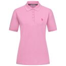 U.S. POLO ASSN. Damen Poloshirt zweifarbig P007 DustyPink-Pink-Größe XXL - Gr. 2XL