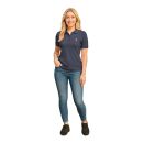 U.S. POLO ASSN. Damen Poloshirt zweifarbig P007 Navy-DustyPink-Größe XL - Gr. XL