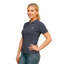 U.S. POLO ASSN. Damen Poloshirt zweifarbig P007 Navy-DustyPink-Größe XL - Gr. XL