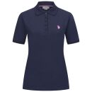 U.S. POLO ASSN. Damen Poloshirt zweifarbig P007 Navy-DustyPink-Größe XXL - Gr. 2XL