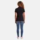U.S. POLO ASSN. Damen Poloshirt zweifarbig P007 Schwarz-Grau-Größe S - Gr. S