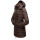 Marikoo Abendsternchen Herbst  Winter Steppjacke lang B603a Choco-Größe S - Gr. 36