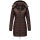 Marikoo Abendsternchen Herbst  Winter Steppjacke lang B603a Choco-Größe S - Gr. 36