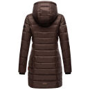 Marikoo Abendsternchen Herbst  Winter Steppjacke lang B603a Choco-Größe XL - Gr. 42