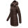 Marikoo Abendsternchen Herbst  Winter Steppjacke lang B603a Choco-Größe XL - Gr. 42