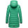 Marikoo Abendsternchen Herbst  Winter Steppjacke lang B603a Crystal Green-Größe S - Gr. 36