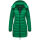 Marikoo Abendsternchen Herbst  Winter Steppjacke lang B603a Smaragd Green-Größe L - Gr. 40