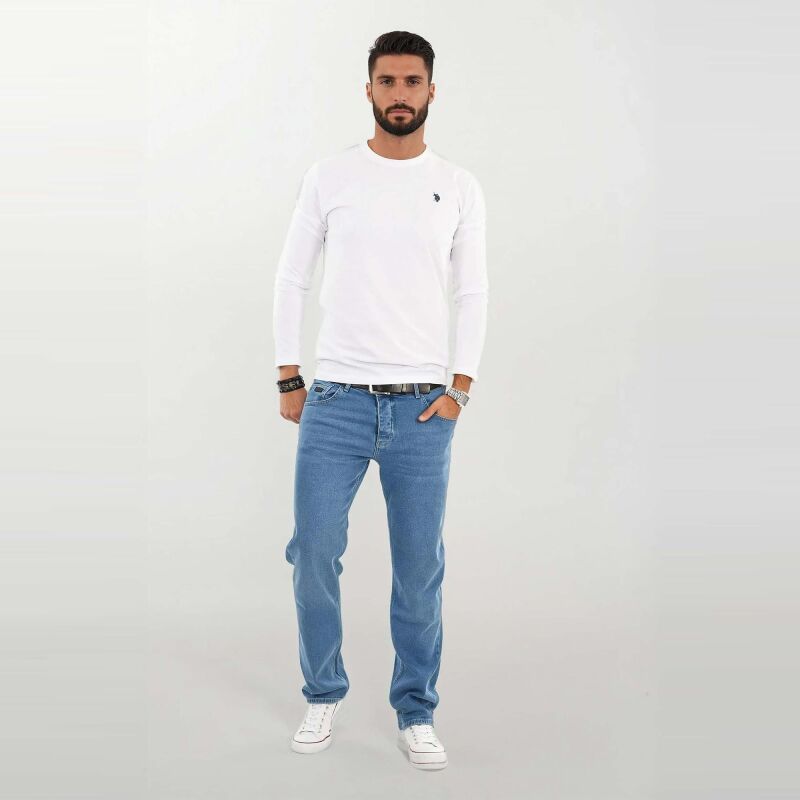A.Salvarini Designer Herren Jeans Hose Basic Jeanshose AS390 - Dunkelblau-W29 L30 - W29/L30