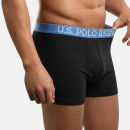 U.S. POLO ASSN. Herren Boxershort 5-Pack P-008 Schwarz-Schwarz Größe L - Gr.L