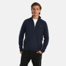 U.S. POLO ASSN. Herren Pullover Troyer P-011 Navy-Rot Größe S - Gr.S