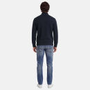 U.S. POLO ASSN. Herren Pullover Troyer P-011 Schwarz-Rot Größe M - Gr.M