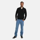 U.S. POLO ASSN. Herren Pullover Troyer P-011 Schwarz-Rot Größe XL - Gr.XL