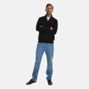 U.S. POLO ASSN. Herren Pullover Troyer P-011 Schwarz-Rot Größe XL - Gr.XL