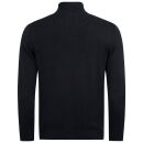 U.S. POLO ASSN. Herren Pullover Half Zip P-010 Schwarz-Rot Größe L - Gr.L