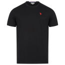 U.S. POLO ASSN. Herren T-Shirt Basic P-012 Schwarz-Rot Größe XXL - Gr.2XL