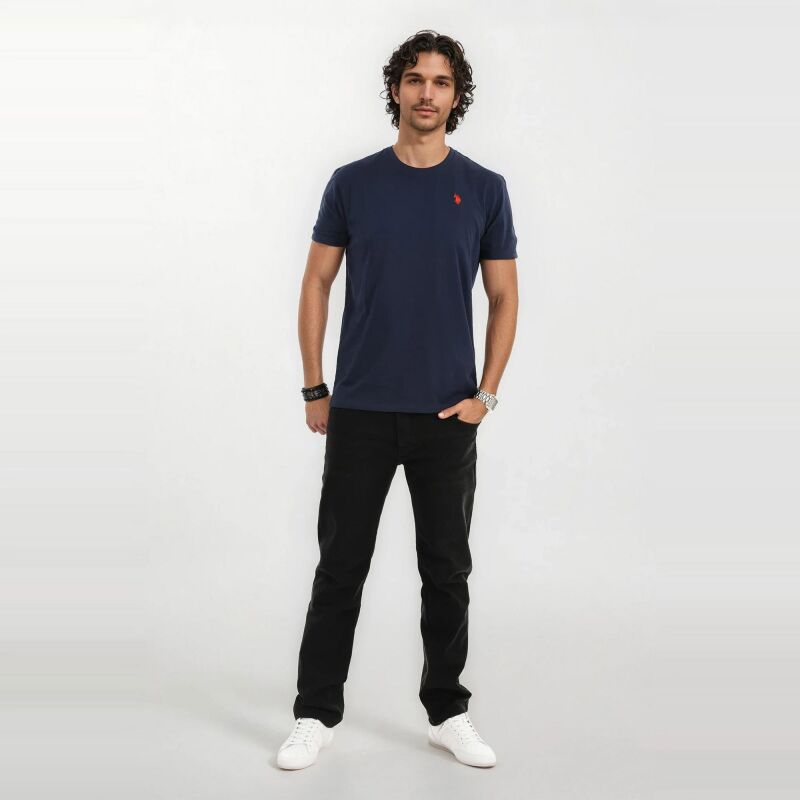 U.S. POLO ASSN. Herren T-Shirt Basic P-012 Navy-Red Größe XXL - Gr.2XL