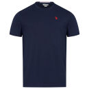 U.S. POLO ASSN. Herren T-Shirt Basic P-012 Navy-Red Größe XXL - Gr.2XL