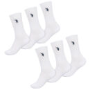 U.S. POLO ASSN.  Herren Tennissocken 6-Pack P-013 Weiss-Navy Größe 39-42
