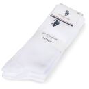 U.S. POLO ASSN. Herren Tennissocken 6-Pack P-013 Weiss-Navy Größe 39-42