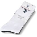 U.S. POLO ASSN. Herren Tennissocken 6-Pack P-013 Weiss-Grau-Schwarz Größe 39-42