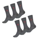 U.S. POLO ASSN.  Herren Socken 6-Pack P-014 AnthrazitMelange Größe 39-42